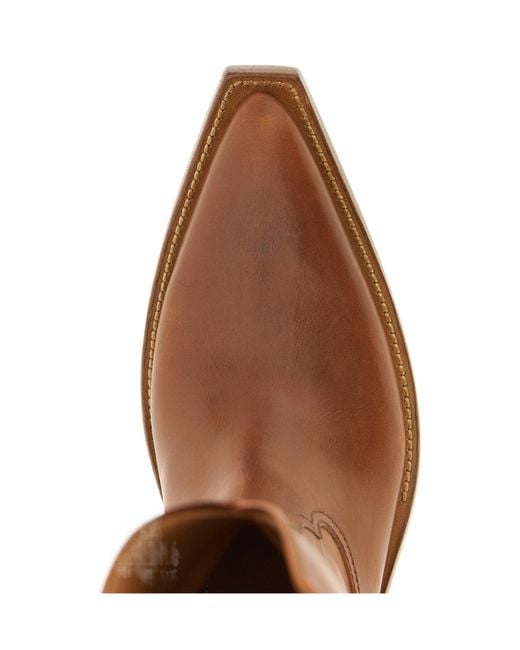 Maison Margiela Brown Heel-Less Western Boots
