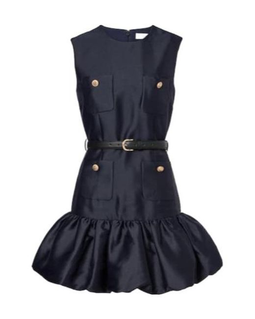 Self-Portrait Blue Sleeveless Dress