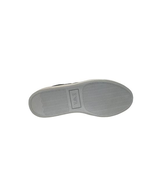 Emporio Armani Red Logo Casual Sneakers for men