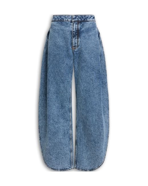 Alaïa Blue Alaïa Petal Denim Jeans