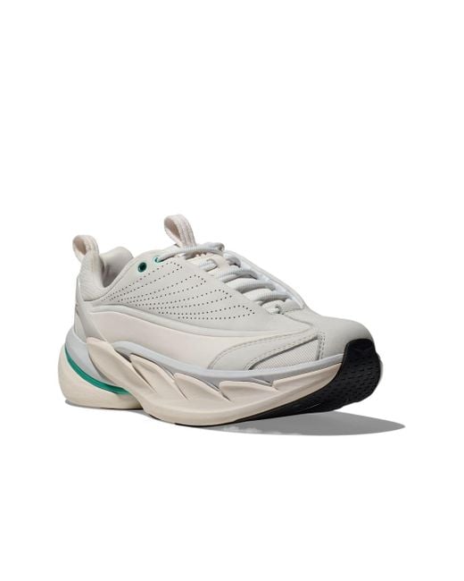 Hoka One One White Elevon X Lace-Up Sneakers for men