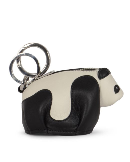 Loewe White Panda Key Bag for men