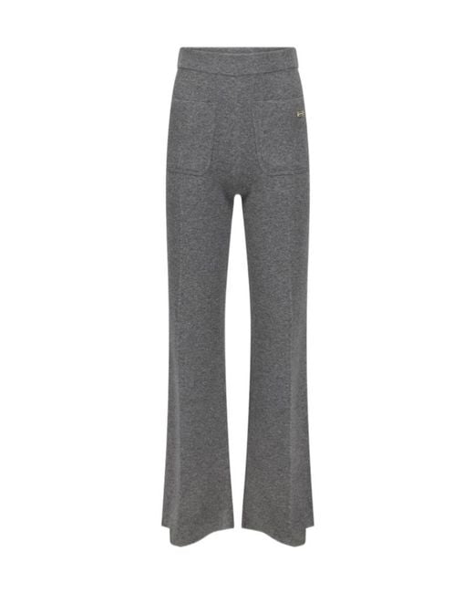 Victoria Beckham Gray Alina Knitted Trouser