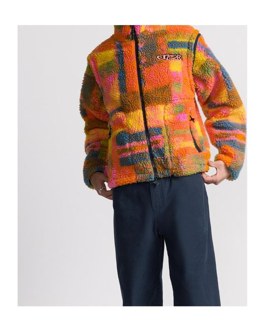 Dior Orange And Lewis Hamilton Zipped Jacket With Removable Sleeves for men