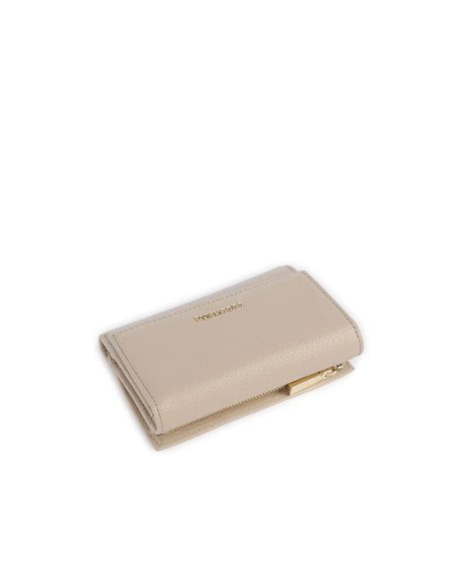 Coccinelle Natural Medium Metallic Soft Grained Wallet