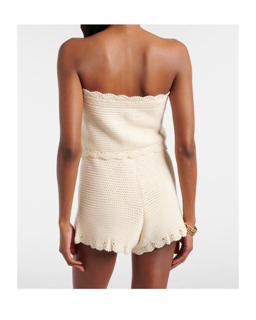 Posse White Dylan Crochet Crop Top