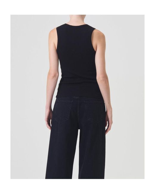 Agolde Blue Poppy Sleeveless Tank Top