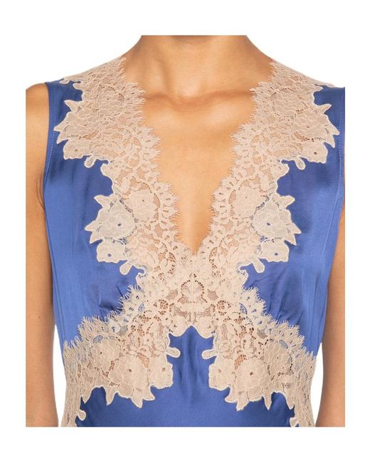 Rixo Blue Sleeveless Dress