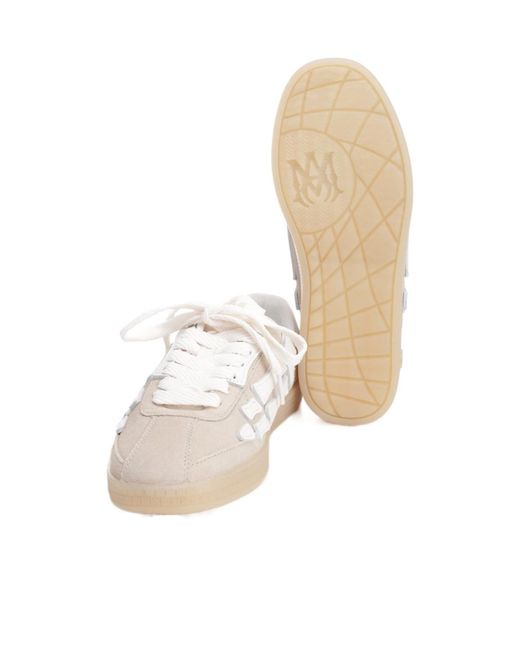 Amiri White Pacific Bones Almond Toe Sneakers