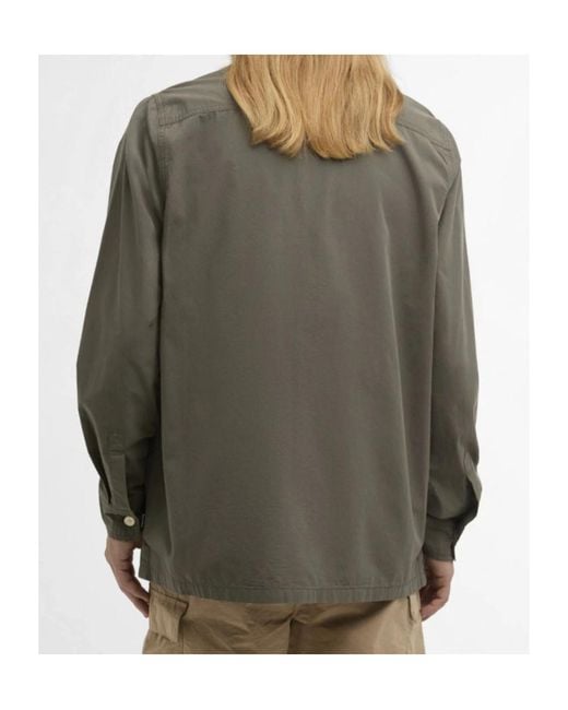 Barbour Green Hemd Ryehill Textured Relaxed for men