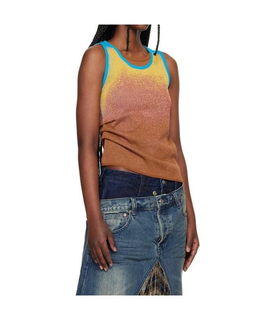 ANDERSSON BELL Blue Airbrush Asym Vest