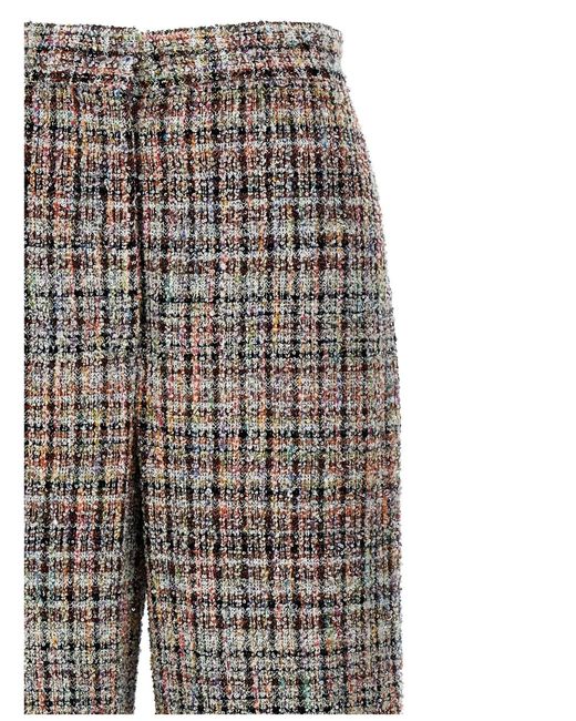 Missoni Gray Micro Sequin Straight Leg Pants