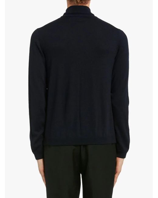 Prada Blue Wool Cardigan for men