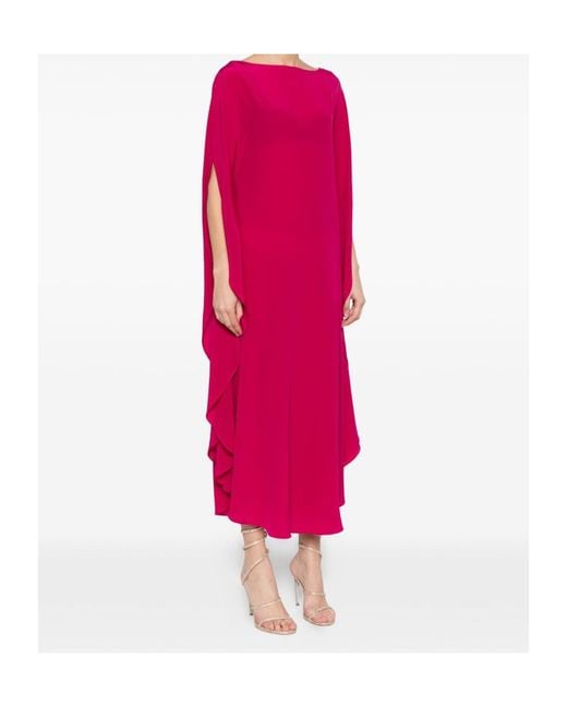 Gianluca Capannolo Pink Iris Ruffled Dress