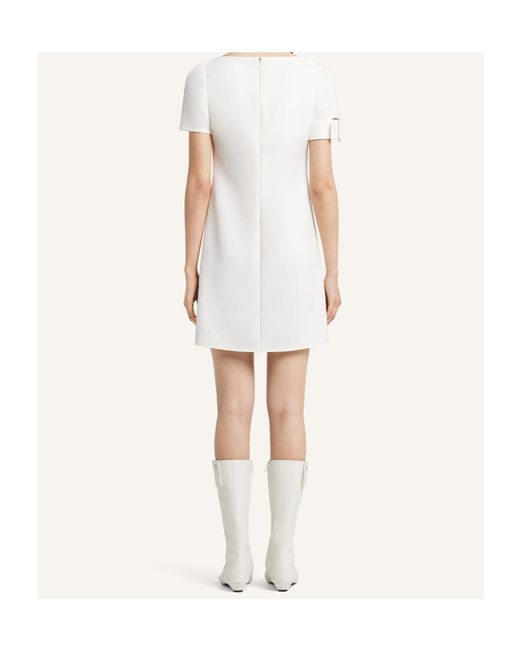 Courreges White Courrèges Buckle A-Line Dress