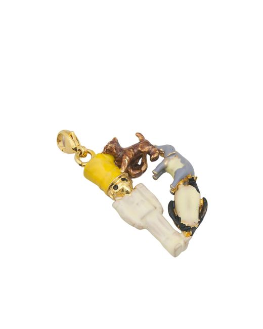 Marni Metallic Alphabet D Charm