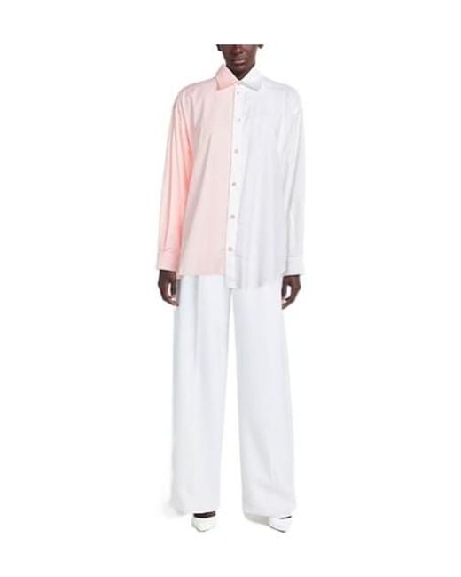 Marni Pink Two-Tone Long Sleeve Blouse