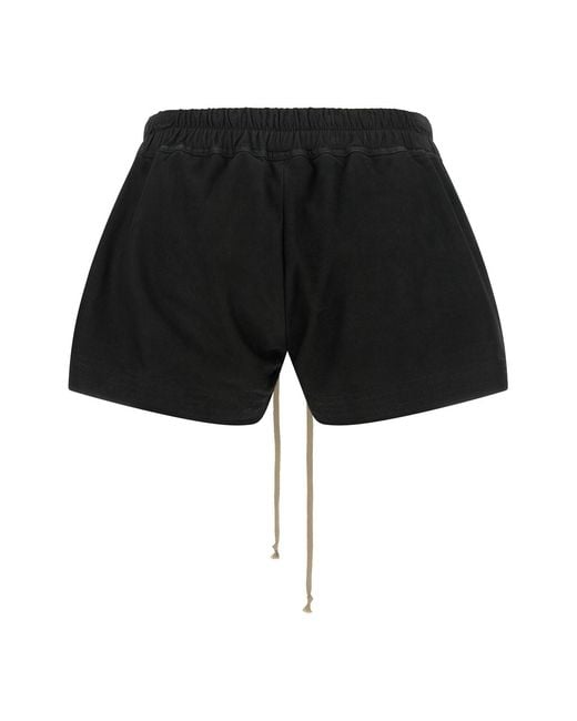 Rick Owens Black Drawstring Shorts