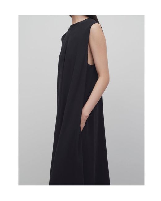 The Row Black Palau Sleeveless Dress