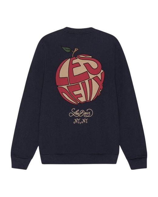 Les Deux Blue Long-Sleeve Sweatshirt for men