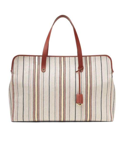 Loro Piana Natural Laguna Shopper Bag