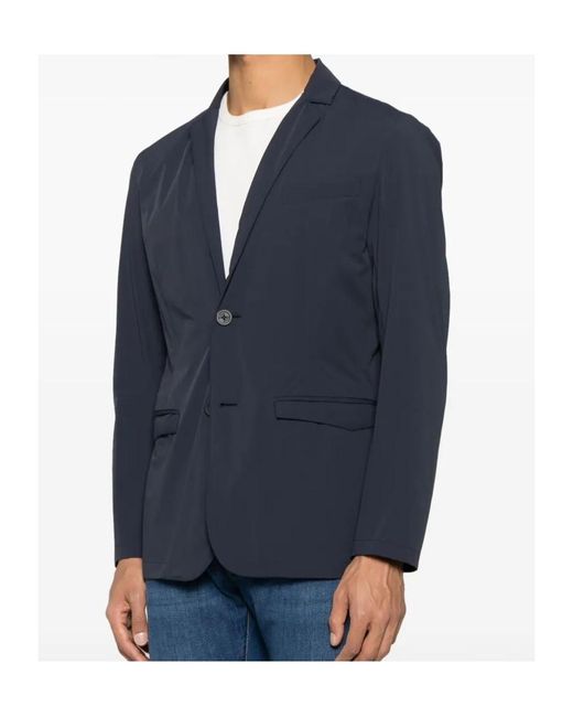 Herno Blue Light Matt Blazer for men