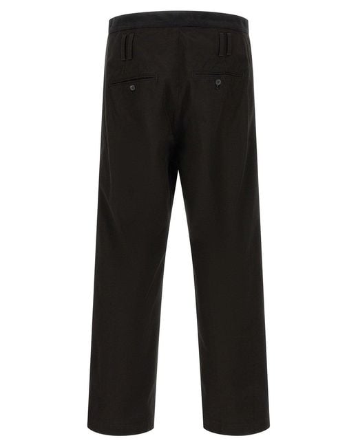 NAMACHEKO Black Trireme Drawstring Wide-Leg Pants for men