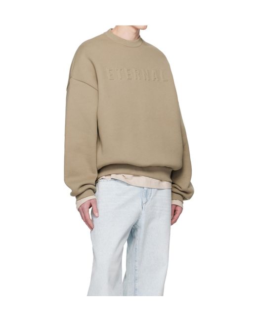 Fear Of God Natural Round Neck Long-Sleeved Sweatshirt for men