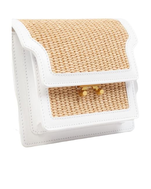 Marni White Trunk Soft Mini Bag