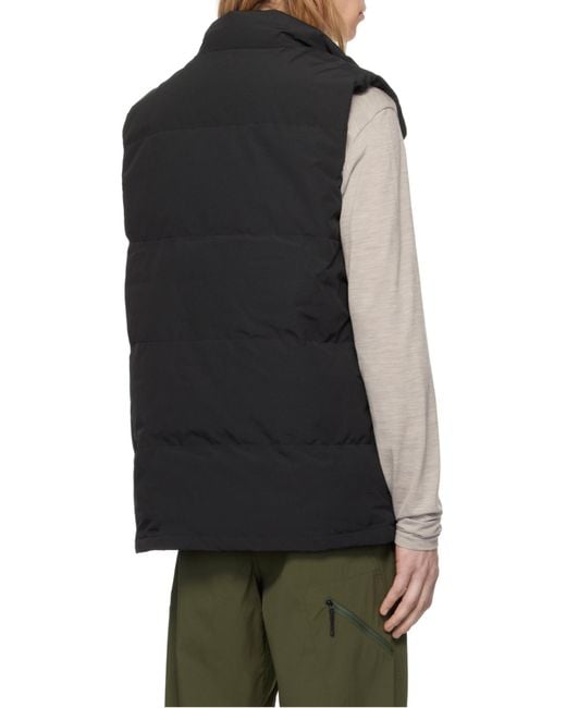 Canada Goose Black Freestyle Crew Vest for men