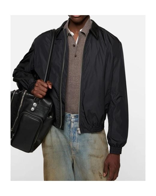 Acne Black Lightweight Nylon Jacket for men