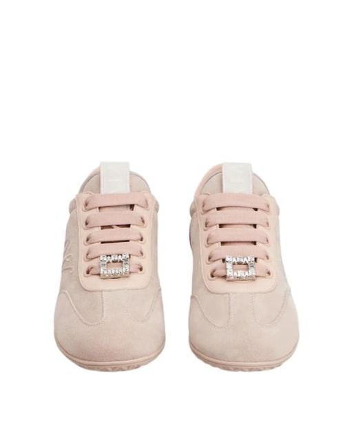Roger Vivier Pink Viv Low Sneakers