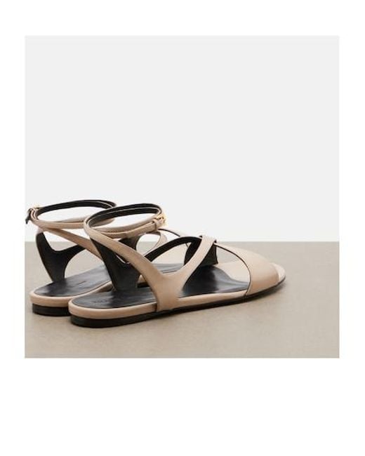 Khaite Multicolor Solid Leather Sandals