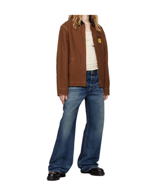 ICECREAM Brown Collared Casual Jacket for men