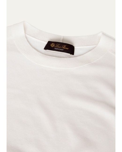 Loro Piana White Piuma Knitted Sweater