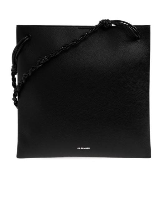 Jil Sander Black Tangle Slim Shoulder Bag for men
