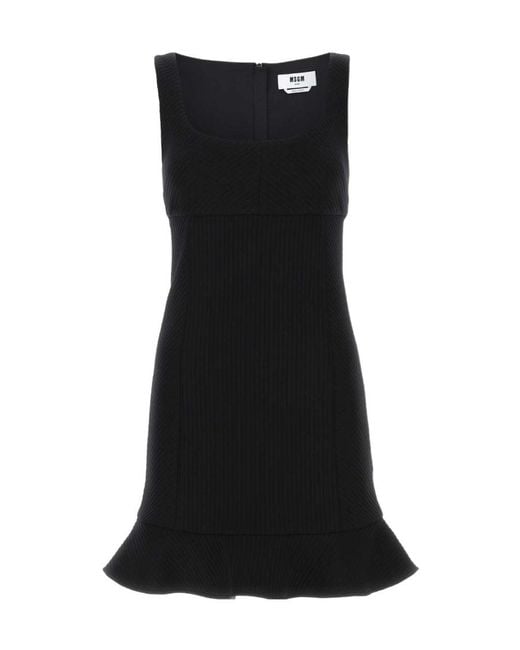 MSGM Black Sleeveless Dress