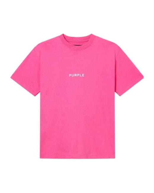 Purple Brand Pink Crew-Neck T-Shirt for men