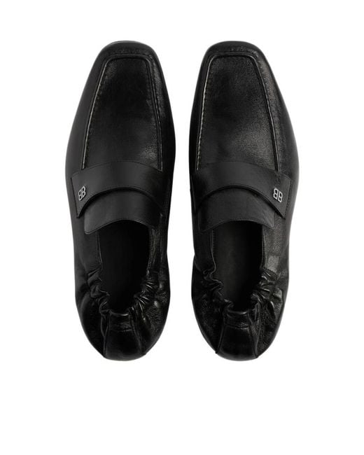 Balenciaga Black Palermo Backless Loafers for men