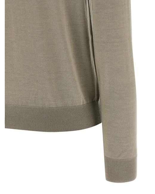 Peserico Green Jewel Pocket Turtleneck Sweater