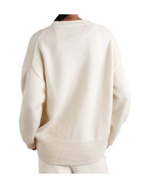 arch4 White Elward Organic Cashmere Cardigan