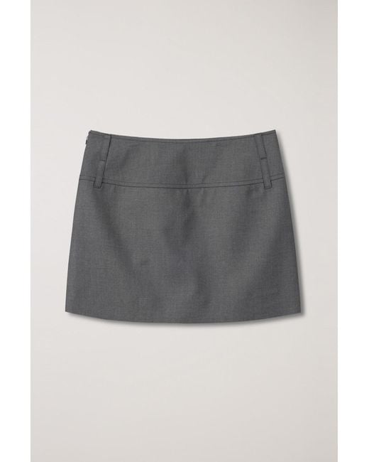 DUNST Gray Micro Mini Skirt