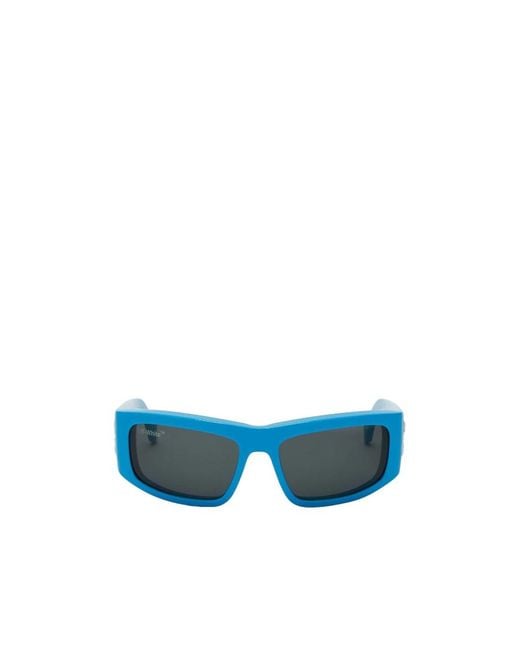 Off-White c/o Virgil Abloh Blue Joseph Rectangular Frame Sunglasses for men