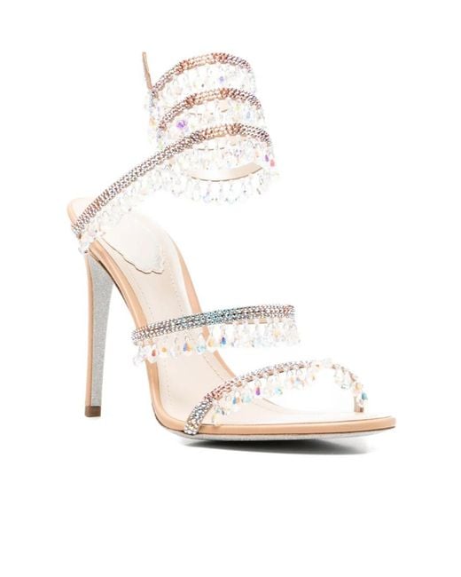 Rene Caovilla White René Caovilla Chandelier Sandals