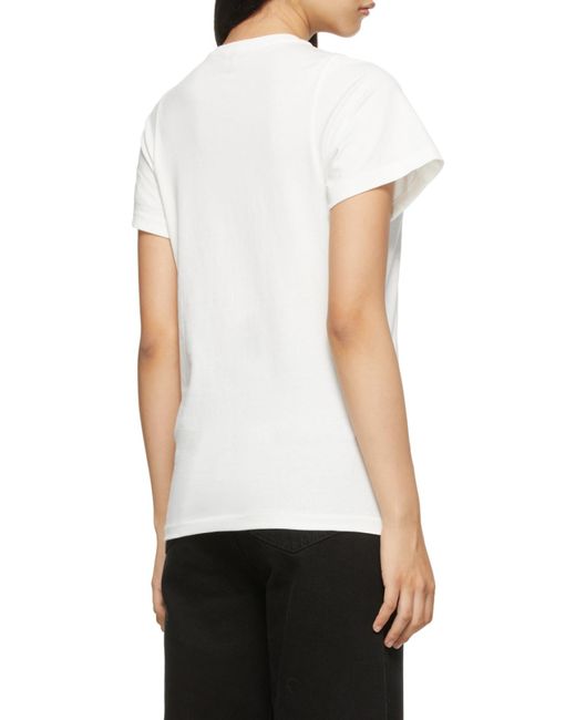 Totême White Totême Short Sleeved Crewneck T-Shirt