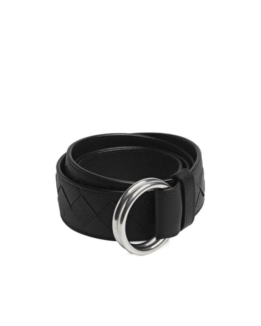 Bottega Veneta Black D-Ring Belt for men