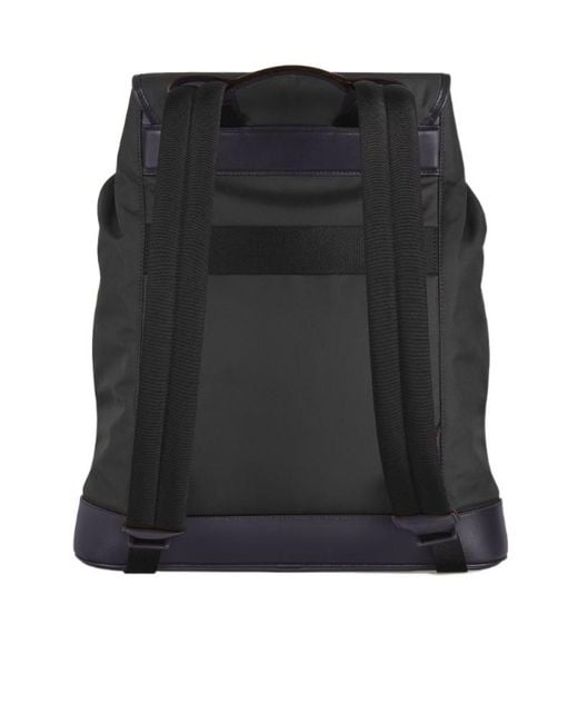 Montblanc Black Panorama Flap Backpack for men