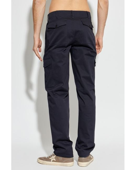 Etro Blue Pegaso Embroidered Trousers for men