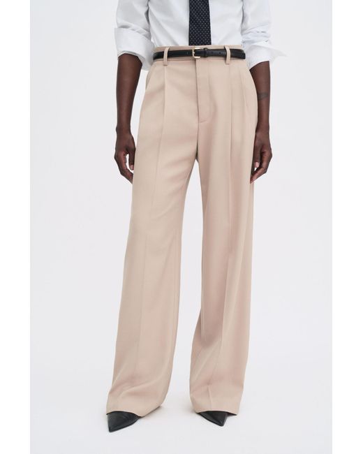 Filippa K Natural Pleated Trousers