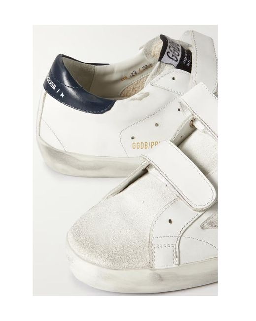 Golden Goose Deluxe Brand White Old School Imitation Sequins And Onion Casual Sneakers